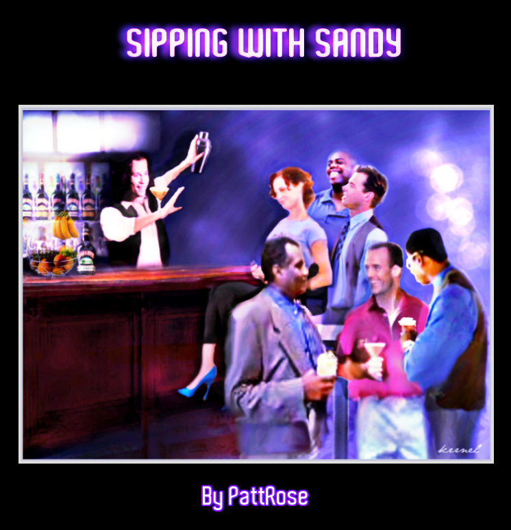 Sipping With Sandy by PattRose, illustrated by Kernel